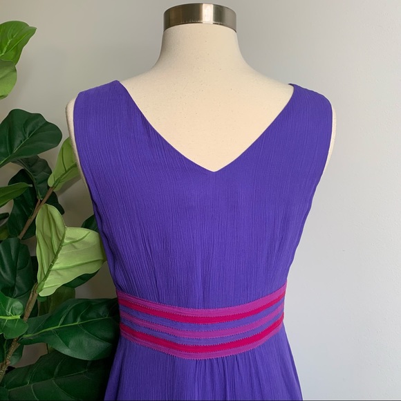 Boden Purple Silk Dress - Picture 9 of 10
